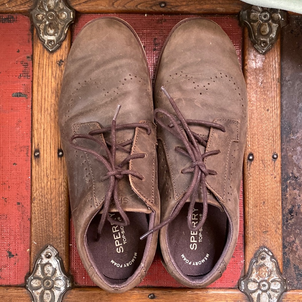 Sperry Windward Brown Leather Oxford Shoe size 7